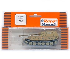 ROCO MINITANKS 760 HO H0 1/87 1:87 ELEFANTE TEDESCO mimetizzato seconda guerra mondiale