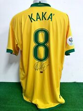 MAGLIA BRASILE KAKA' SIGNED AUTOGRAFATA NO MATCH WORN SHIRT CAMISETA COA