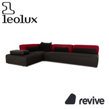 Leolux Panton Next Tessuto Divano ad Angolo Grigio Rosso Divano