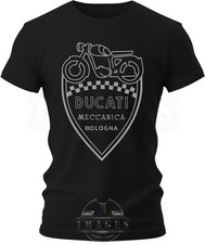 T-SHIRT DUCATI MECCANICA BOLOGNA LOGO STORICO MOTO MOTOGP SBK ENDURO