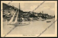 VERBANIA BELGIRATE 24 LAGO MAGGIORE - BARCA A VELA Cartolina VIAGGIATA 1914