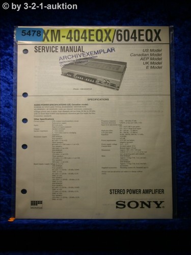 Sony service manual - service, xm