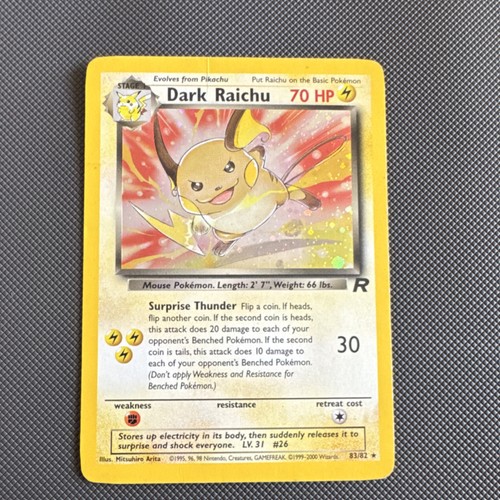 Pokémon dark raichu 82 - dark, 83/82