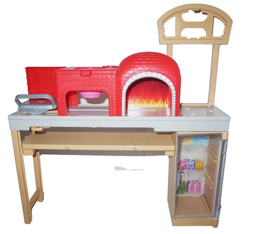 Barbie forno pizza chef - pizza,