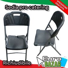 SEDIA pieghevole BIANCO o nero