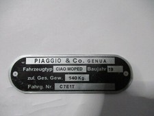 Targa Ciao Mofa Moped C7E1T BJ