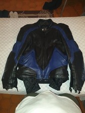 Giubbotto GIUDICI pelle pesante moto con protezioni Tg. M