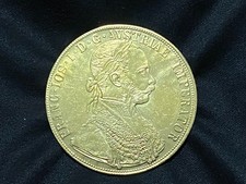 AUSTRIA - FRANCESCO GIUSEPPE I- 4 DUCATI 1915  capsula omaggio