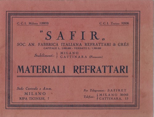 Safir materiali refrattari - materiali,