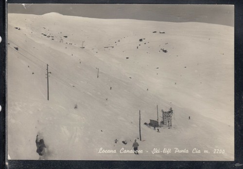Cartolina locana canavese ski - cartolina,