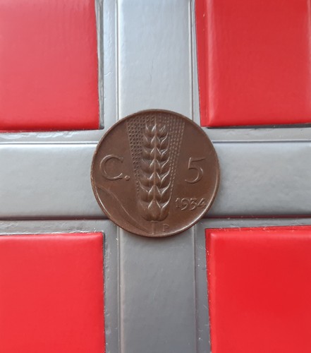 Centesimi 1934 spiga - (£), 5