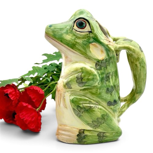 Brocca rana maiolica italiana