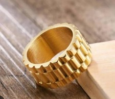 Anello modello rolex placcato - rolex,,