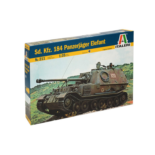 Tiger elefant kit italeri - 1:35,
