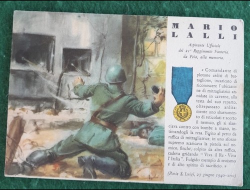 Cartolina medaglia oro valore - cartolina,
