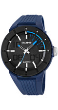 Reloj Calypso Hombre Sumergible Azul y Negro Analogico K5629/3