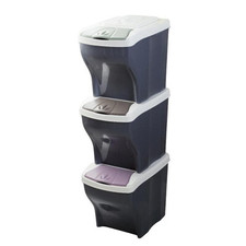 BAMA PATTUMIERA POKER TRIS PER RACCOLTA DIFFERENZIATA 20LT 3PZ