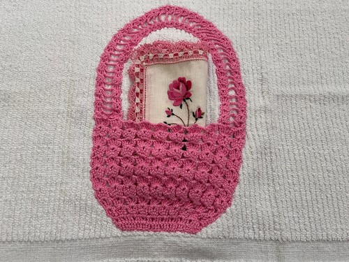 Vtg bath towel hand - bath, w/
