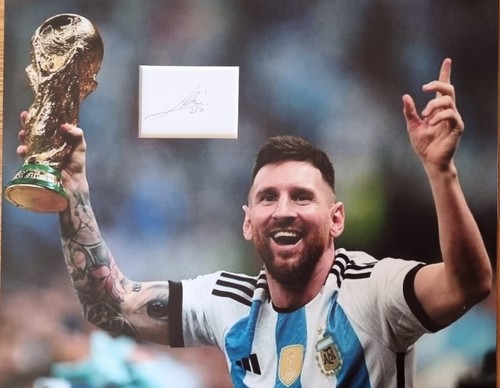 Lionel messi signed 14x11 - lionel,