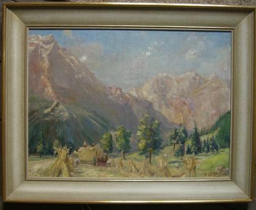 Dipinto olio fieno - ::dipinto,