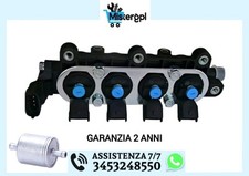 NUOVO RAIL 4 INIETTORI LANDI RENZO TAPPO BLU GPL CONNETTORE MTA FIAT ALFA EURO 5