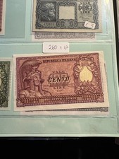 repubblica BANCONOTA 100 LIRE ITALIA ELMATA 1951 ALTA CONSERVAZIONE FDS