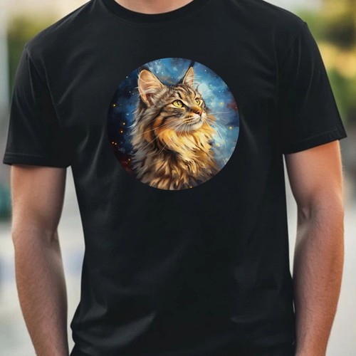 Shirt uomo maine coon gatto - coon,