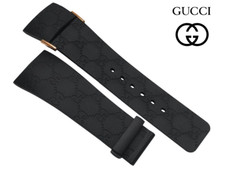 Cinturino orologio originale Gucci i-Gucci 114-2 ricambio gomma nera - Grammy Music