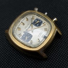 Selux Dato Cronografo CASSA QUADRANTE LANCETTE solo per Valjoux 7734 Orologio Vintage Svizzero