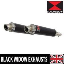 Silenziatore scarico tondo TRIUMPH STREET CUP 2017 - 2019 acciaio nero BN35R