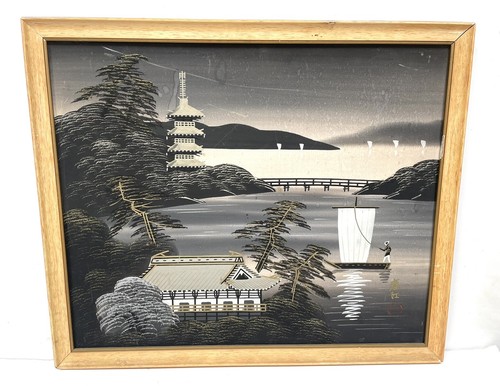Quadro orientale vintage - , su