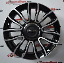 4 cerchi lega fiat 500l r16 nero spazzolato lt003912