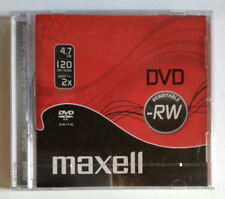 Dvd Maxell -Rw Rewritable 4.7 Gb Riscrivibile Vergine New Sealed Sigillato Nuovo