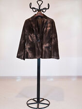 Giacca donna in velluto lucido colore marrone