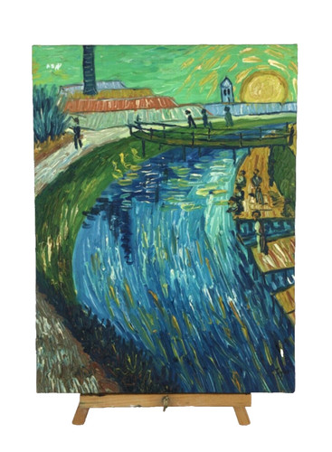 Paesaggio olio tela - paesaggio, su