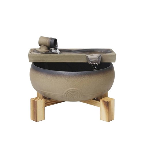 Fontana zen con supporto - con, in
