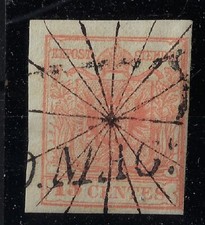 1850 ASI Lombardo Veneto 15 cent rosso