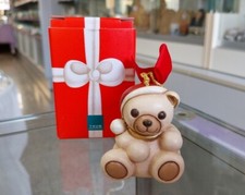 Thun addobbo per albero di Natale Teddy orsetto con cappellino rosso cm. 5