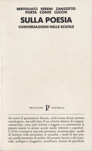Bertolucci sereni zanzotto - bertolucci,,