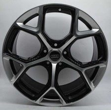 4 cerchi lega nuovi audi 2024 a4 a5 a6 a7 q5 tt r19 black silvery face lt004847