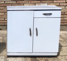 Mobile credenza da cucina a gas vintage modernariato in metallo smaltato anni 60
