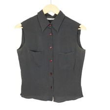 Camicia Emporio Armani in seta colore nero taglia S da donna