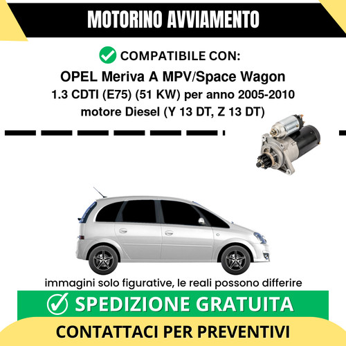 Motorino avviamento opel - motorino,