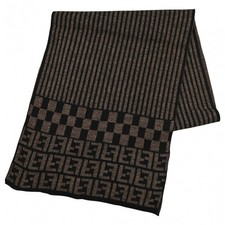 Sciarpa a righe con logo FENDI