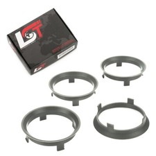 4X Anelli Di Centraggio Distanziali Antracite Ø 57,1 Mm - Ø 60,1 Mm Per DAIHATSU