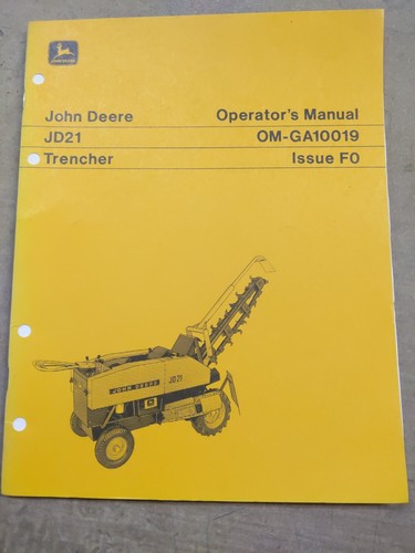 John deere jd21 manuale - jd21,