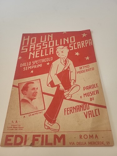 Spartito musicale ho un - ho,