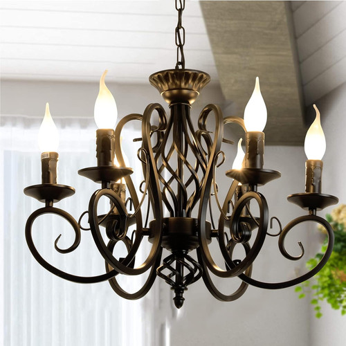 Lampadario rustico francese - rustico,