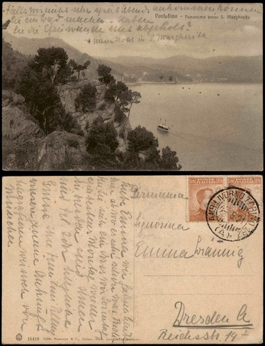 Cartolina portofino panorama - cartolina,