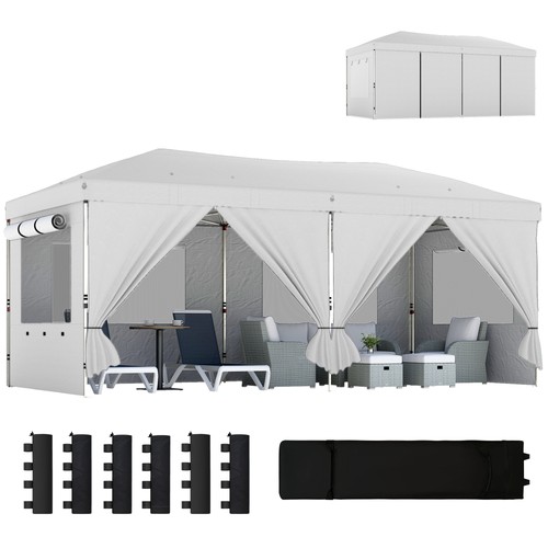 Outsunny gazebo pop x 6 - outsunny, 3